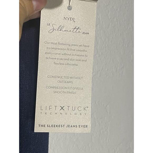 NYDJ Le Silhouette Slim Bootcut Lift Tuck Dark Wash Size 28WP - Picture 7 of 9